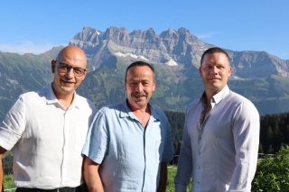 De gauche à droite : Gilles Bellon, Charles Clerc et Jonathan Dubosson